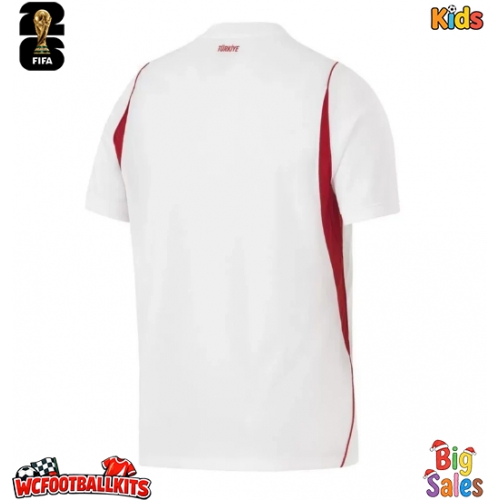 Turkey Replica Away Stadium Kit for Kids World Cup 2026 Short Sleeve (+ pants)